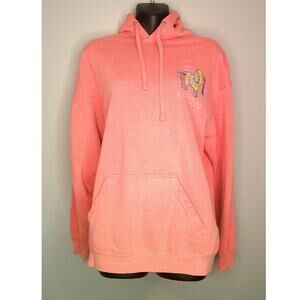 Pacific & Co the Perfect Hoodie Women's Large Coral Hooded Sweatshirt